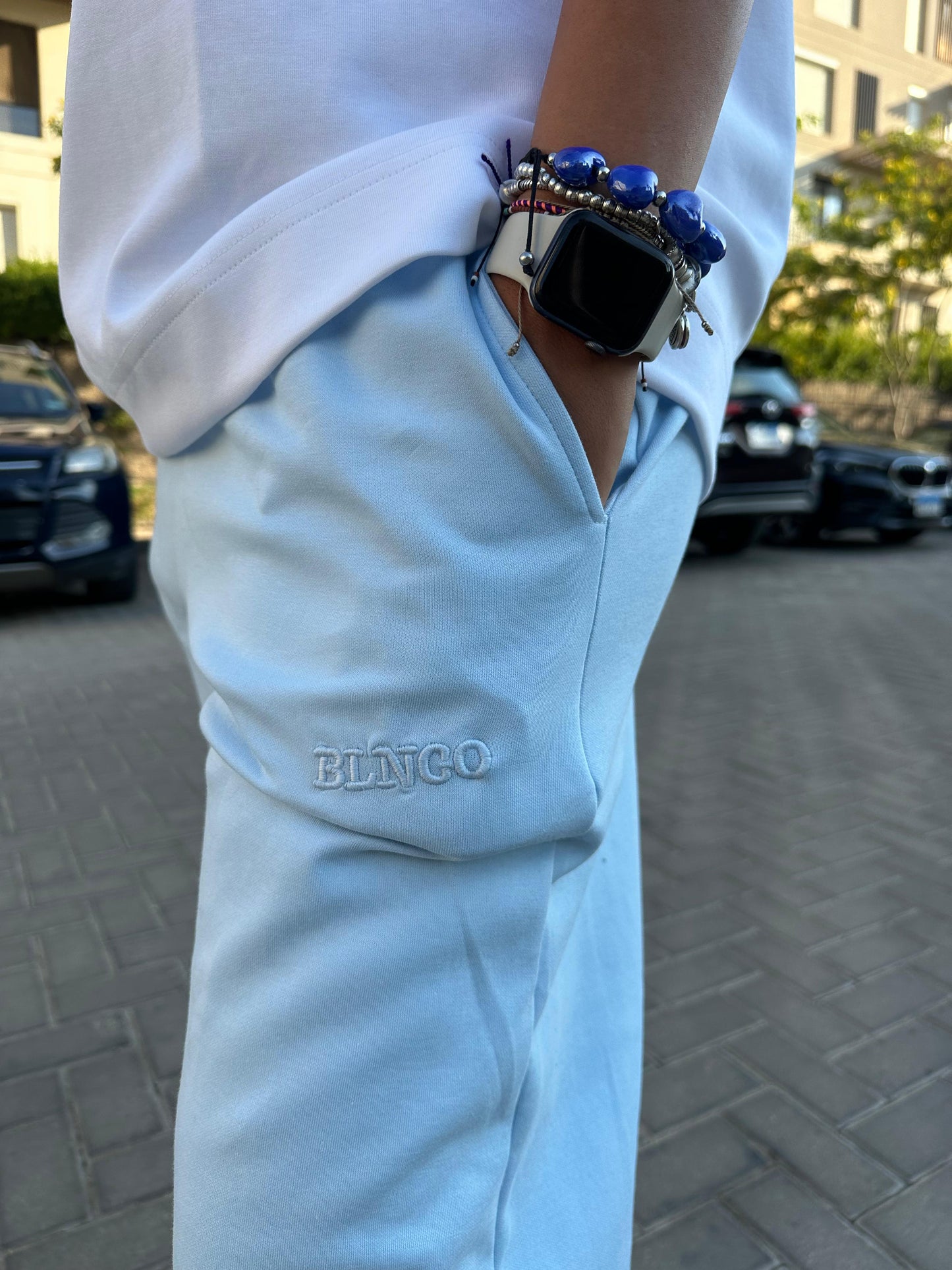 BABY BLUE SWEATS